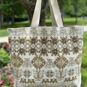 FLOMO Chenille Tote Bag NWT